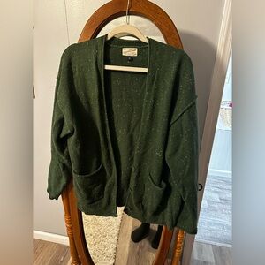 Universal Threads oversized green cardigan
